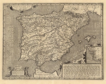 スペインの歴史地図、16 世紀、美術複製 MP036 - Etsy 日本