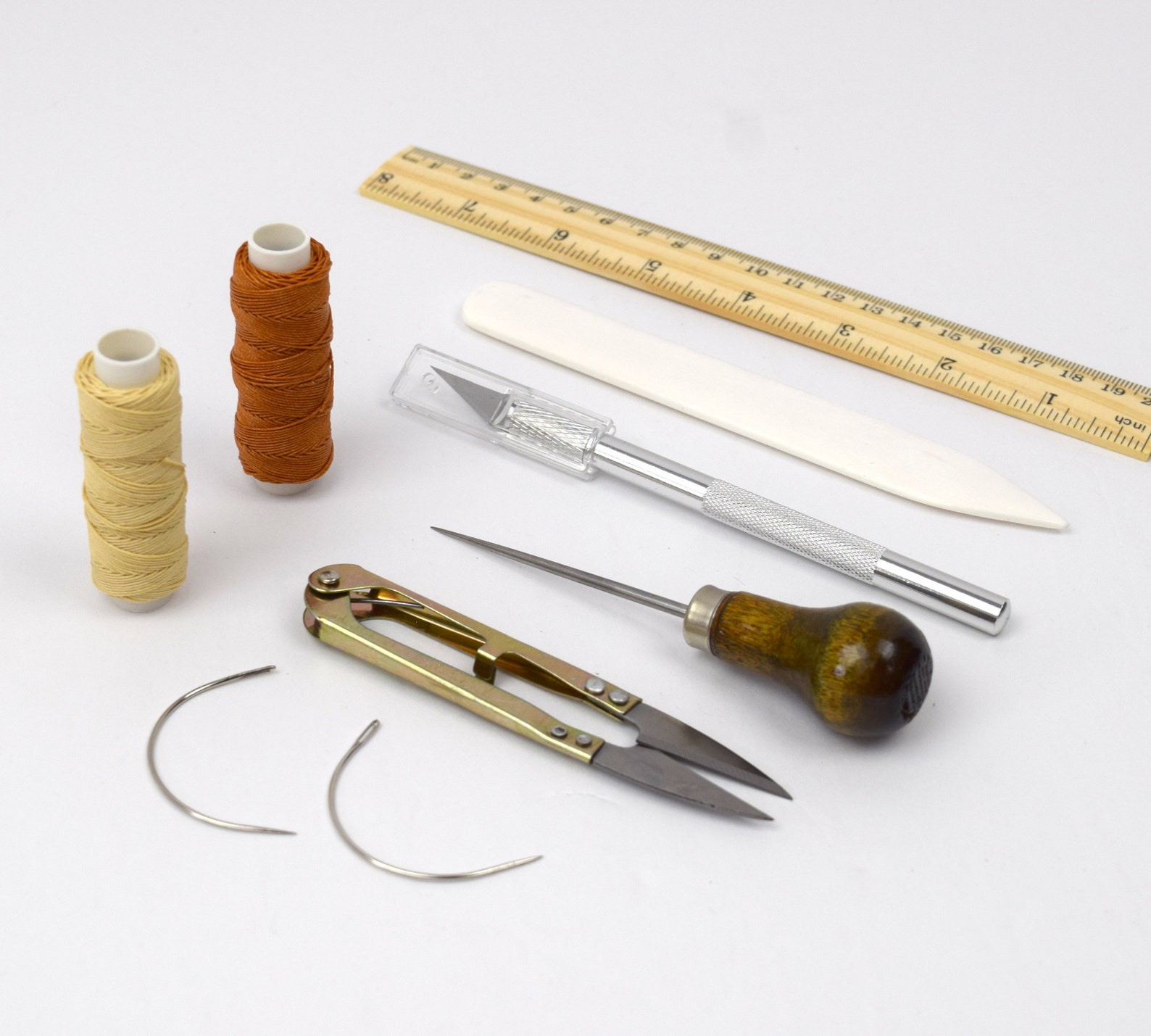 Bookbinding Tool Kit for Making Books Awl Bone Folder Etsy