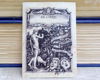 Theateruitleesplaat: set van 24 zelfklevende ex-libris boekplaatstickers