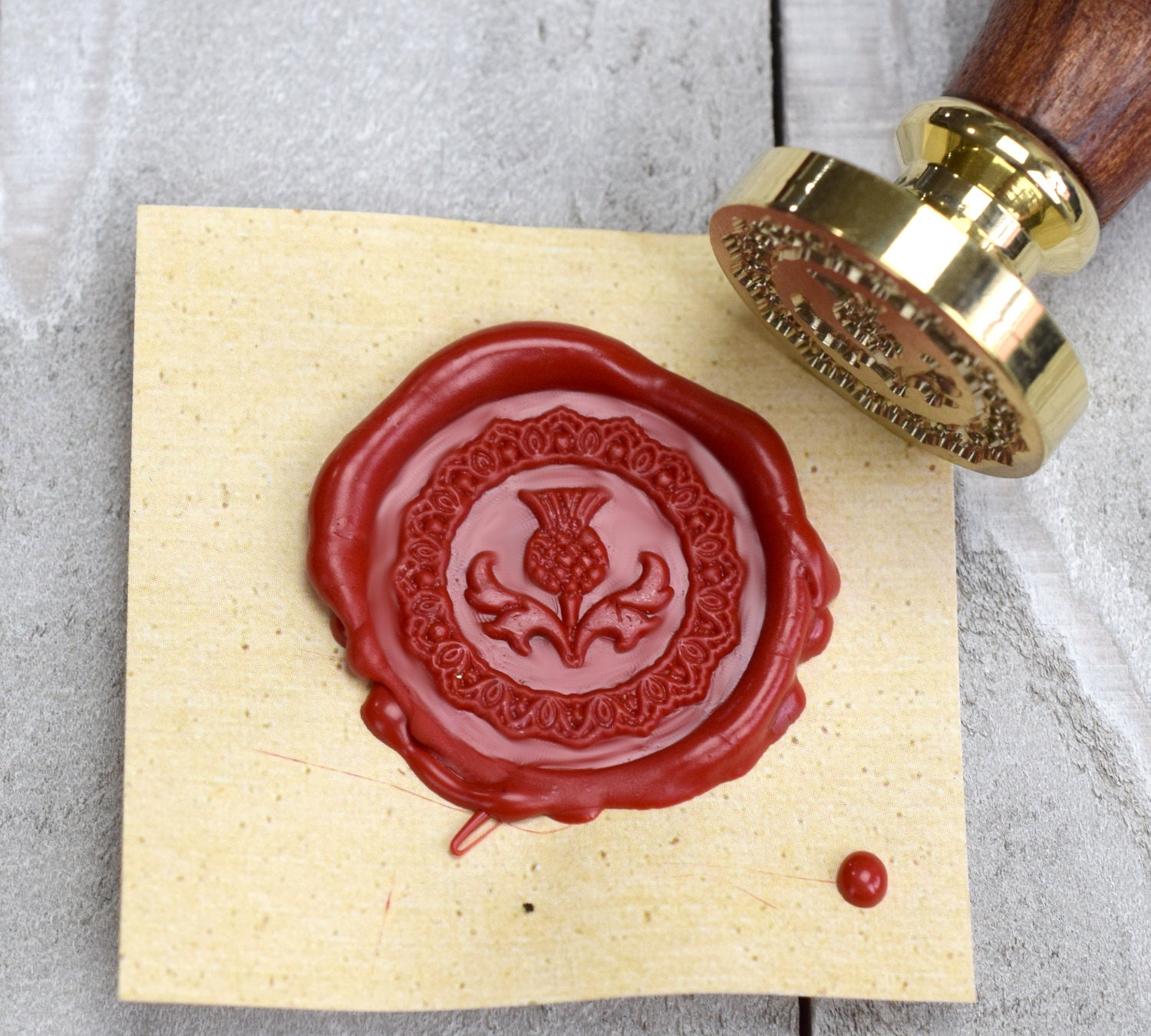 Taoskai Initial Alphabet B Wax Seal Stamp, Vintage Rose Series Letter  Sealing Wax Stamp for Wedding Invitation, Gift and Wine Package Decoration