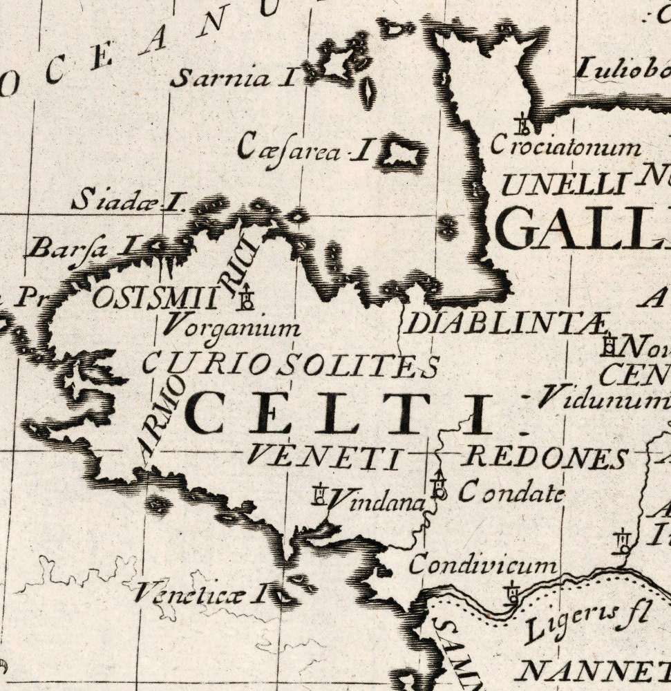 Antique Map of France, 18th Century, Fine Art Reproduction