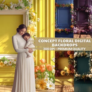 FLORAL BACKDROP Arch Digital Overlay Maternity Backdrop Digital Floral Art Overlays Branch Digital Texture Backgrounds Photoshop Editing