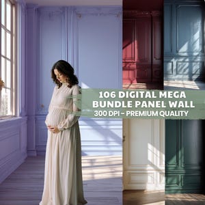 106 Premium Panel Wall Digital Backdrops – Fine Art Photography Collection for Portrait & Maternity