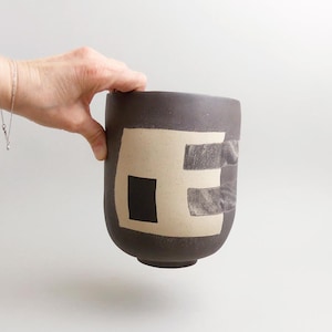 Nerikomi Ceramic Planter #L3 | Handmade Unique Flower Pot | Handmade Plant Pot, Modern Mosaic Planter, Cache Pot