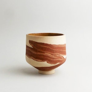 Nerikomi Übertopf M40 handgefertigt Blumentopf Keramik Unikat plant pot handmade unique cache pot planter mosaik terrazzo modern utensilo