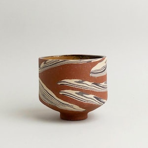 Nerikomi Übertopf M41 handgefertigt Blumentopf Keramik Unikat plant pot handmade unique cache pot planter mosaik terrazzo modern utensilo