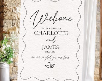 Wedding Welcome Sign Canva Template : Interchangeable Welcome Sign | Wedding Signage | Welcome Sign | Wedding Engagement Party Sign