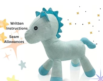 Plush Horse Doll Sewing Pattern and Tutorial | Stuffed Horse pattern | Pony PDF Sewing Pattern horse sewing pattern, zebra, soft toy pattern