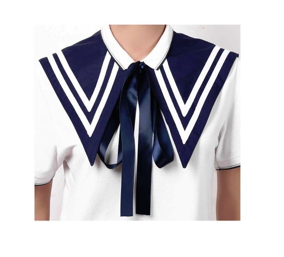 Detachable Sailor Collar Pattern With 3 Sizes, Sailor Collar