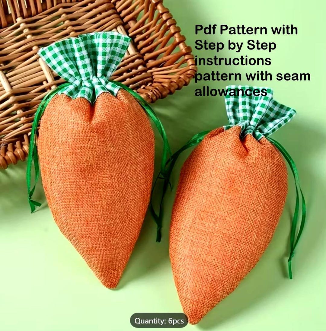 Drawstring Bag Sewing Pattern , PDF Sewing Pattern, 2 Sizes, Reusable ...