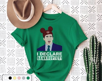 Office Michael Scott I Declare Bankruptcy Vintage Retro Sunset Men's T-Shirt Office Michael Scott I Declare Bankruptcy Vintage Retro Sunset Men's T-Shirt