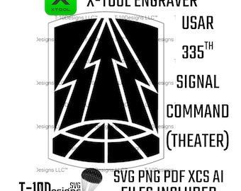 335th Signal Command Patch – Military Insignia Digital File (svg, png, ai, xcs, pdf)
