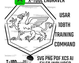 108th Training Command Patch – Military Insignia Digital File (svg, png, ai, xcs, pdf)