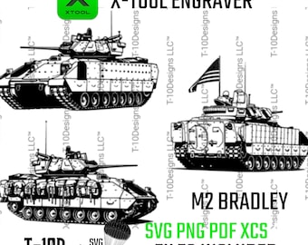 M2 Bradley IFV – Military Vehicle Digital File (svg, png, ai, xcs, pdf)