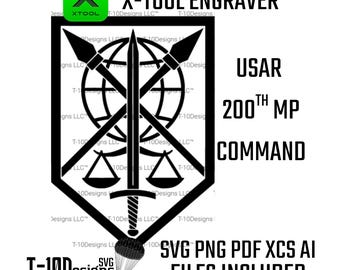 200th Military Police Command Patch – Military Insignia Digital File (svg, png, ai, xcs, pdf)