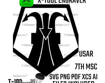 7th Mission Support Command Patch (7th MSC) – Military Insignia Digital File (svg, png, ai, xcs, pdf)