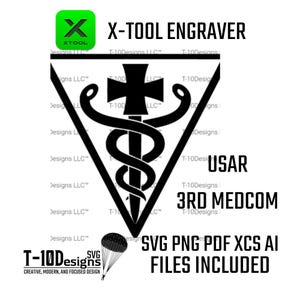 3rd Medical Command Patch – Military Insignia Digital File (svg, png, ai, xcs, pdf)