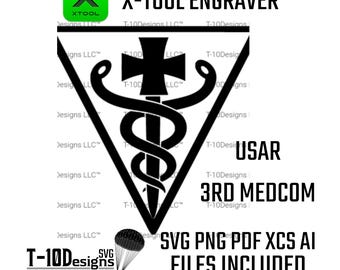 3rd Medical Command Patch – Military Insignia Digital File (svg, png, ai, xcs, pdf)