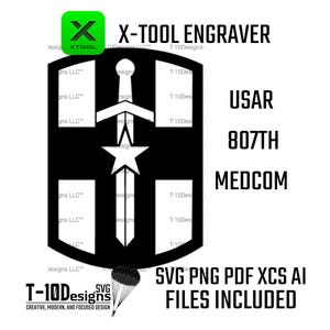 807th Medical Command Patch – Military Insignia Digital File (svg, png, ai, xcs, pdf)