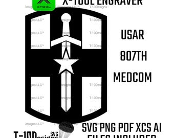 807th Medical Command Patch – Military Insignia Digital File (svg, png, ai, xcs, pdf)