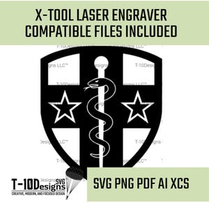 AR-MEDCOM & MRTC Patch – Military Insignia Digital File (svg, png, ai, xcs, pdf)