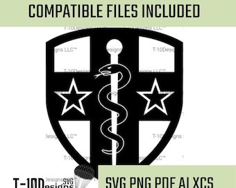 AR-MEDCOM & MRTC Patch – Military Insignia Digital File (svg, png, ai, xcs, pdf)