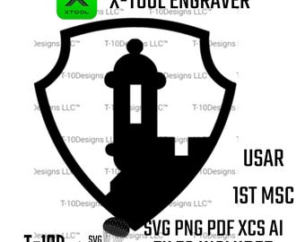 1st MSC Patch: US Army Reserve Insignia - Digital File (svg, png, ai, xcs, pdf)