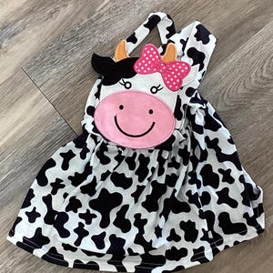Girls cow dress