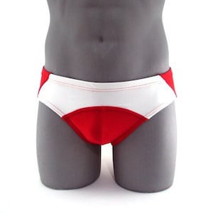 Greek Contour Men's Brief Swimsuit  Available in 8 Different colors-Internal Drawstring