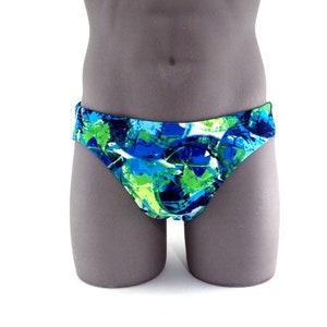 The Abbys Men Brief Swimsuit- Men swimwear- Print Bathing Suits-Internal Drawstring