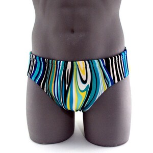 Green Aquatics Mens Brief Swimsuit-Internal Drawstring