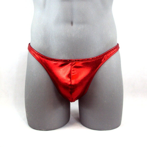 Metallic Red Men Thong