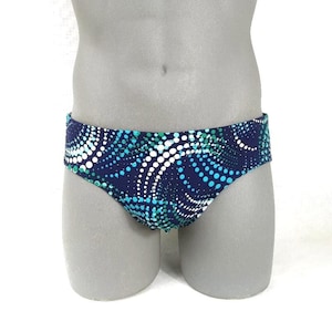 Print Men Brief Swimsuit- Men swimwear- Print Bathing Suits-Internal Drawstring