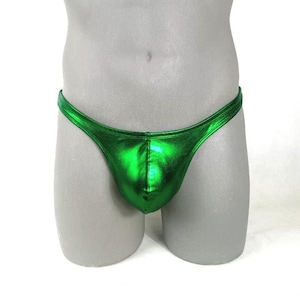 Metallic Green Men Thong