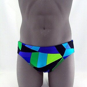 Multi color Abstract Men Brief Swimsuit & Bathing suits-Internal Drawstring