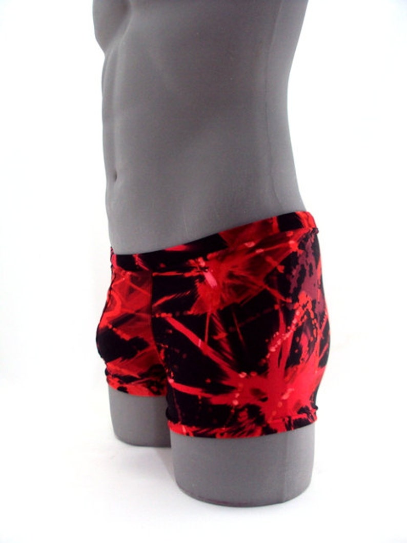 Red Splash Men Square cut Swimsuit