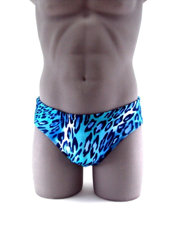 mens leopard print bathing suit