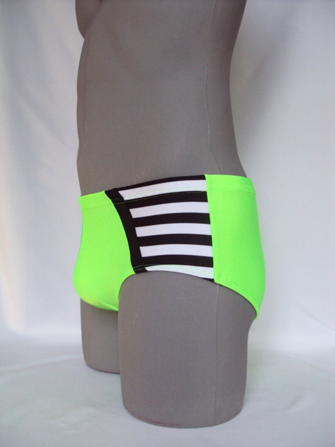 Lime Green Men's Brief Swimwear Etsy