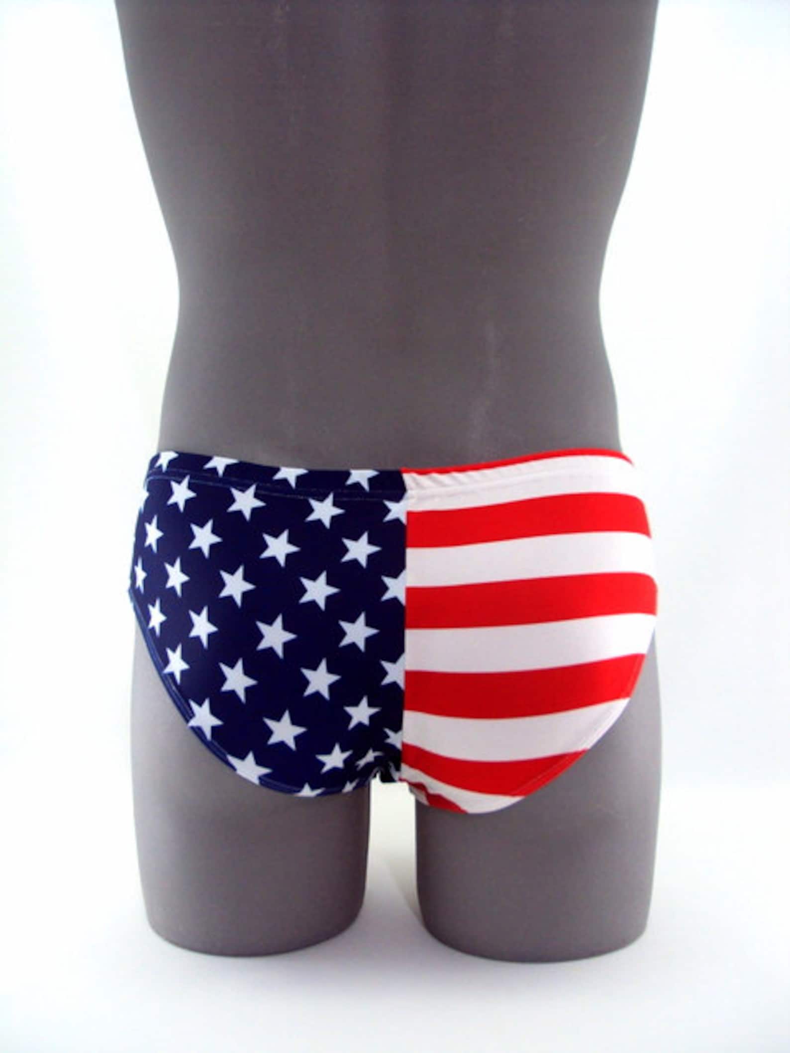 American Flag Men Swimsuit Etsy