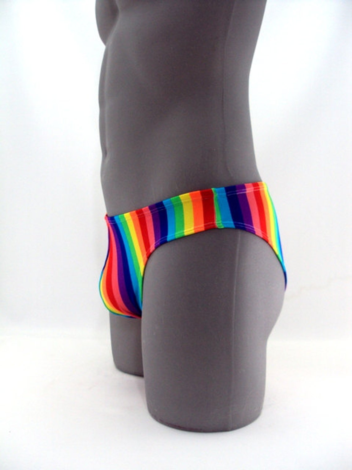 Pride Rainbow Stripes Men Bikini Swimsuit Etsy