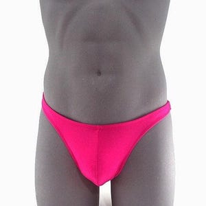 Fuchsia Men Thong Swimsuit