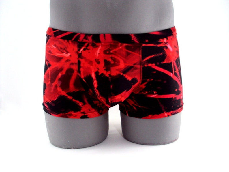 Red Splash Men Square cut Swimsuit