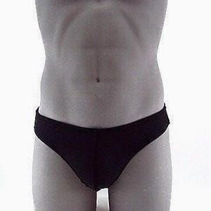 Tahitian Sexy Black Men Bikini Swimsuits- No Drawstring