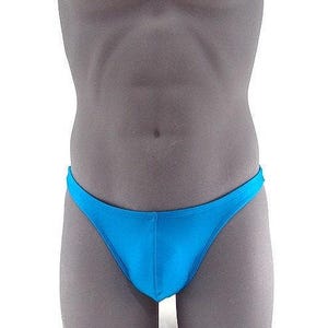 Turquoise Men Thong Swimsuit