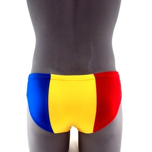 Romanian Flag Men Swimsuit Internal Drawstring image 4