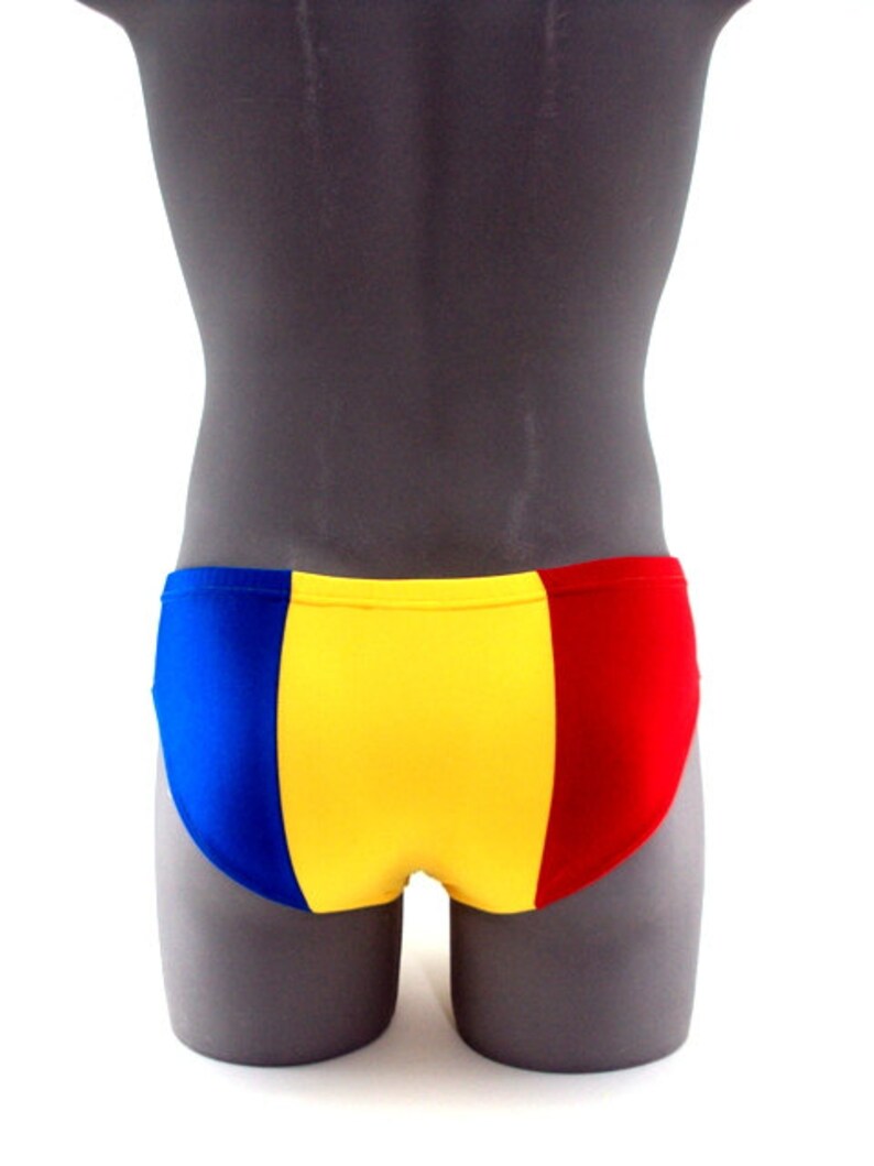 Romanian Flag Men Swimsuit Internal Drawstring image 4