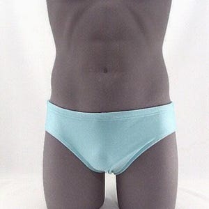 Men's Brief Swimsuit & Men Bathing Suit swimwear- Aquamarine-Internal Drawstring