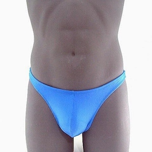 Periwinkle Blue Men Thong Swimsuit