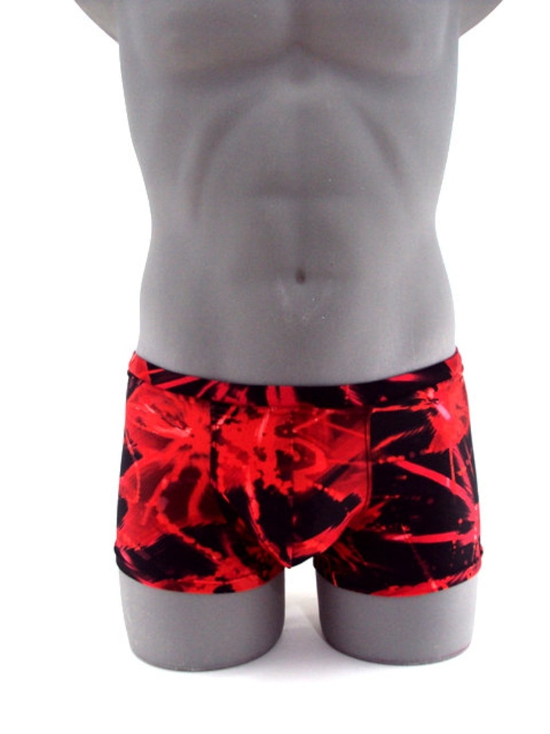 Red Splash Men Square cut Swimsuit