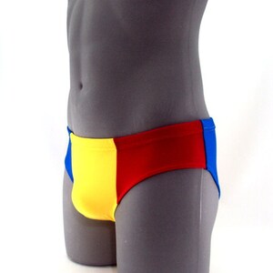 Romanian Flag Men Swimsuit Internal Drawstring image 3